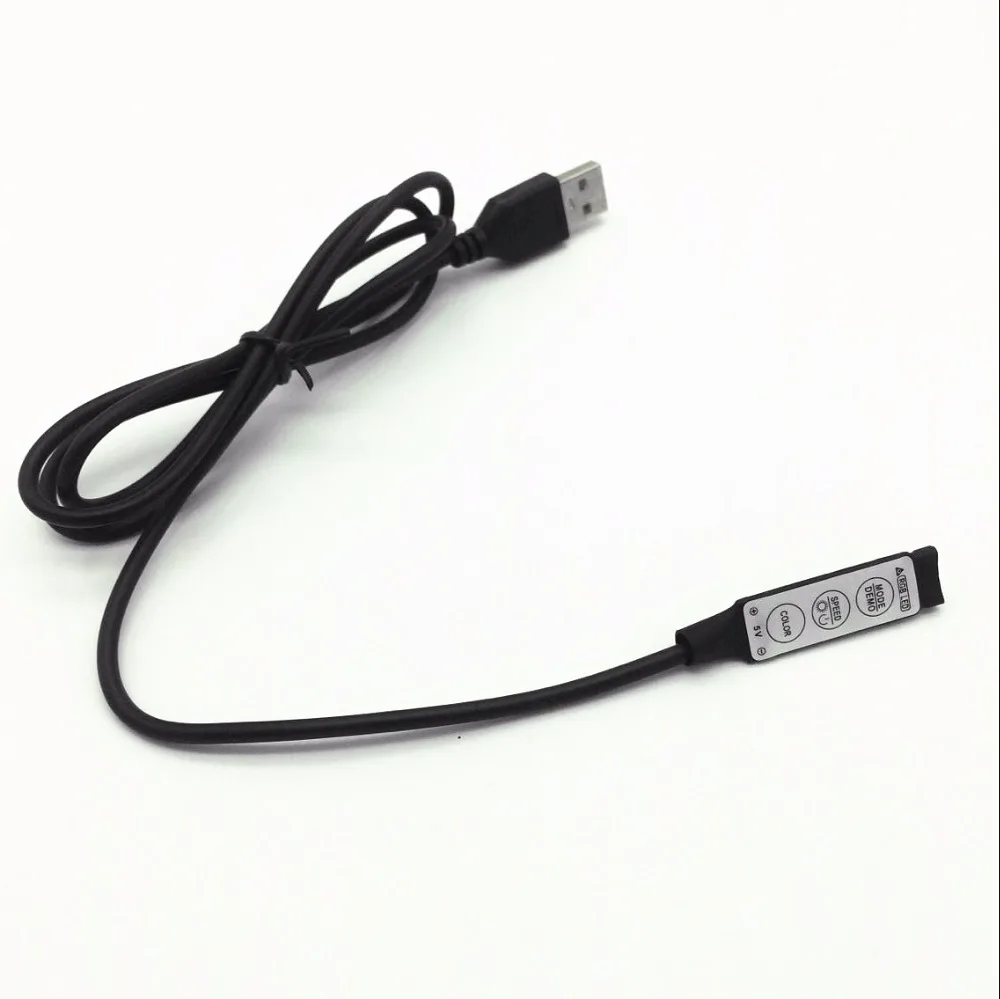 

1-10PCS/LotDC5-24V USB RGB LED 3key RF controller Wireless Mini Remote Controller for RGB 3528 5050 Led Strip tape lighting