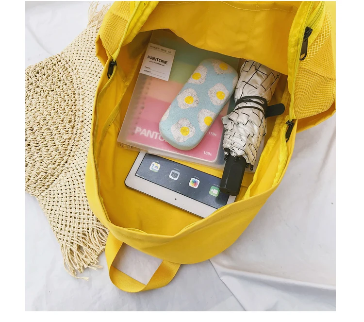 Menghuo Simple Style Net Backpack Women Backpacks for Teenage Girls School Bags Fashion Vintage Solid Leisure Book Bag Mochilas (57)