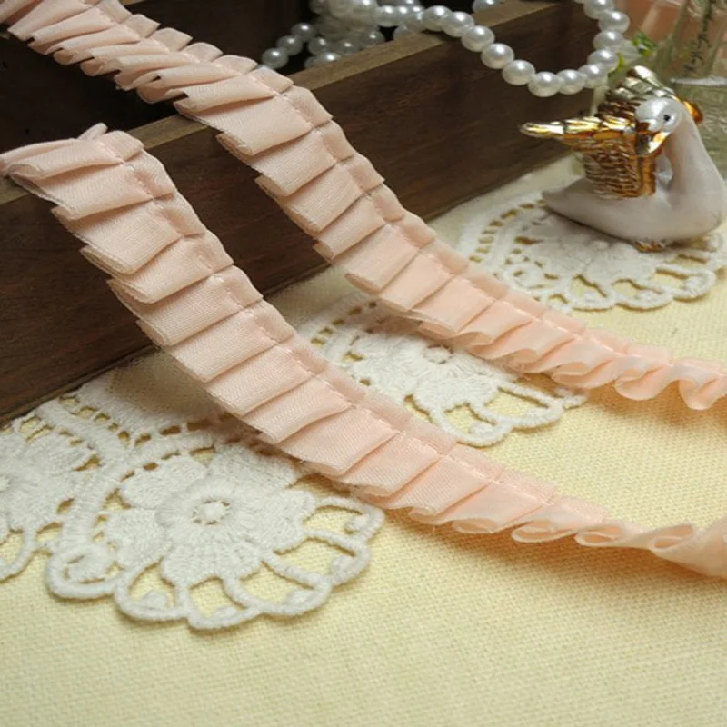 gathered lace trim