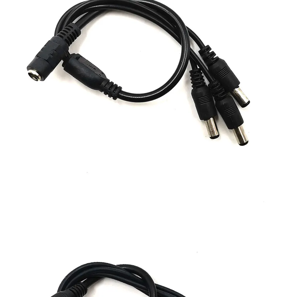 dc connector plug 1 femal to 2 3 4 5 8 male plug  Jack Splitter Adapter cable (8)