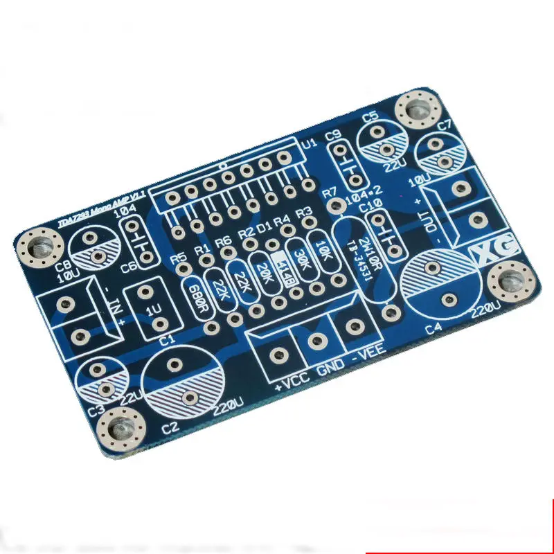 Бесплатная доставка Мини версия TDA7293 моно усилитель плата PCB пустая доска|amplifier