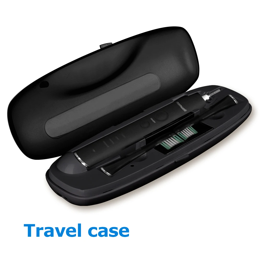 Electric Toothbrush USB Inductive Charging Sonic Toothbrush Adults Electric Sonic toothbrush Black 8 Brush Heads & Travel Case Electric Toothbrush USB Inductive Charging Sonic Toothbrush Adults Electric Sonic toothbrush Black 8 Brush Heads & Travel Case