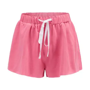 

Summer shorts for women Casual Style Loose Elastic Waist Woman Loose Shorts Y6