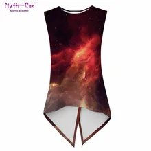 Летняя женская рубашка для йоги Nebula с 3D принтом, Галактический спортивный жилет, свободная футболка для бега, безрукавка с открытой спиной, топы, дышащая одежда