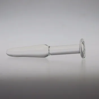 12cm Glass plug anal drill sex toys for woman lesbian G SPOT squirt Crystal hook dildo anal prostate stimulator anus BUTTplug 4