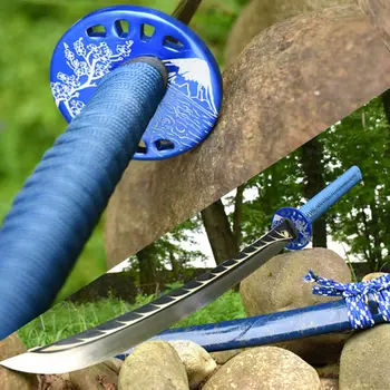 

Japanese Samurai Broad Knife Fighting ZhanMa Dao Saber Full Tang 1095Carbon Steel Blade Sharp Handmade Sword Katana
