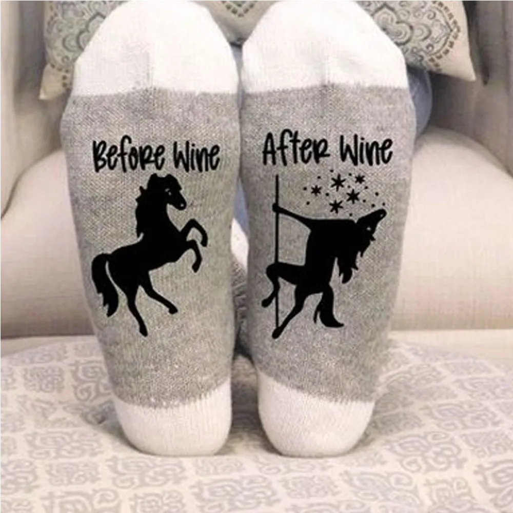 

Sock 1 Pairs Women's Keep Warm Cotton Skateboard Art Sock Animal Print Fashion Autumn Floor Slippers Socks 19JAN10