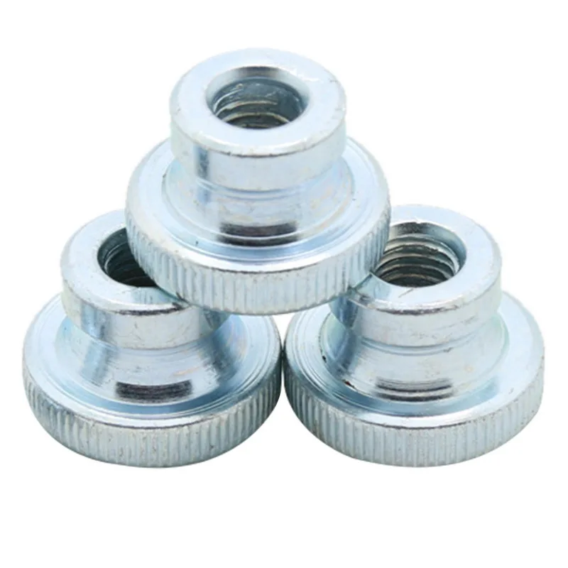 Urijk 10pcs/set M3 M4 M5 GB806 Galvanized Knurled Thumb Nut Hand Screw