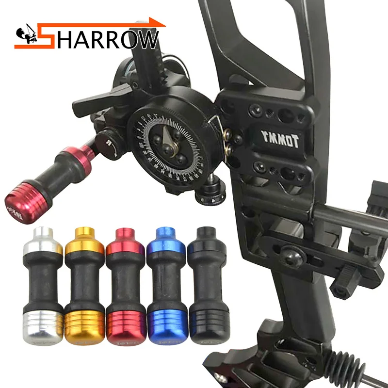 

Archery Compound Bow Sight and Sight Stabilizer Absorbing Aiming Head Damping Rod Auxiliary Aiming to Improve Accuracy Shooting