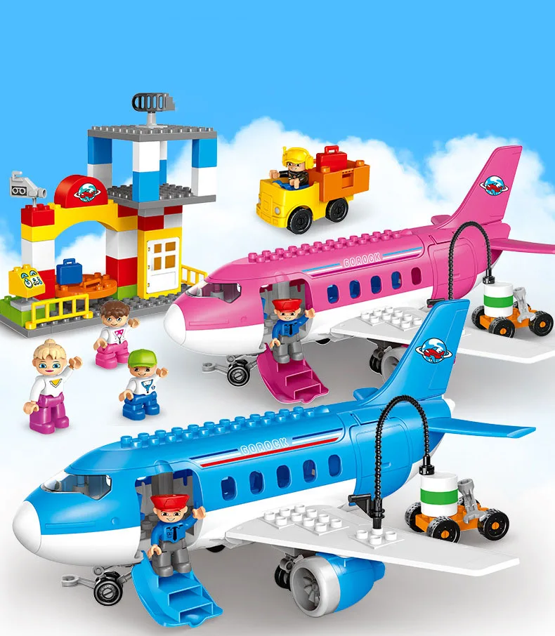 82 шт. DIY большие частицы Land Sea And Air сборка игрушка автомобиль самолет серия модель строительные игрушки брендовые блоки игрушки для детей