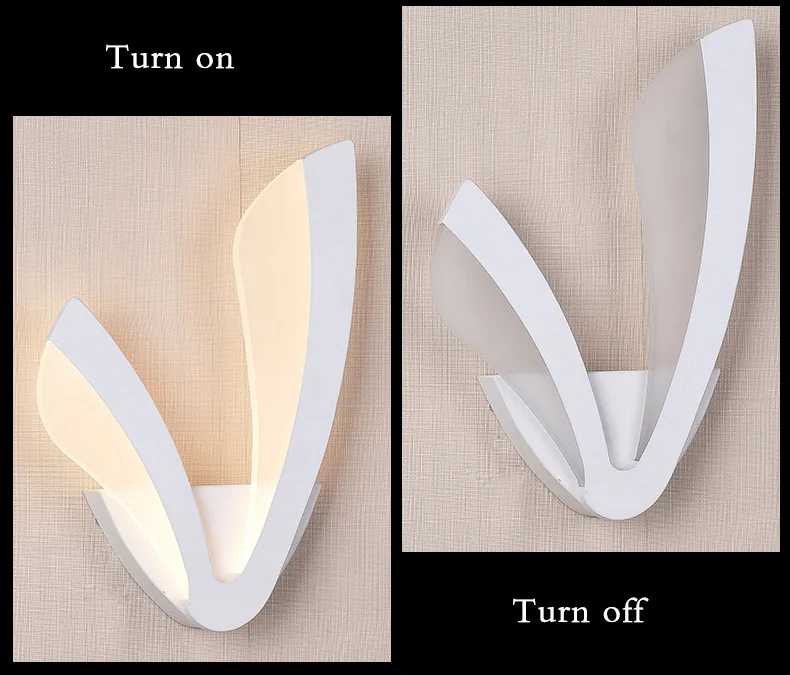 Горячая Распродажа, современный светодиодный настенный светильник для гостиной, столовой, спальни, черный и белый каркас, домашние светильники, настенные лампы, вход AC110V 220V