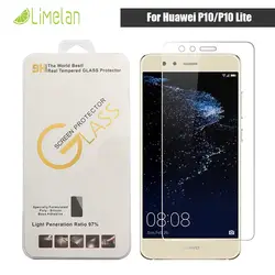 9 H 2.5D ультра тонкий закаленное Стекло для Huawei Ascend P10 p10lite P10 Lite 2017 Экран протектор Плёнки с розничной вышивка Крестом Пакет x 2 шт