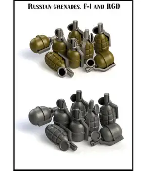 

1/35 russian Antitank grenades Accessories Resin Model Miniature figure Unassembly Unpainted