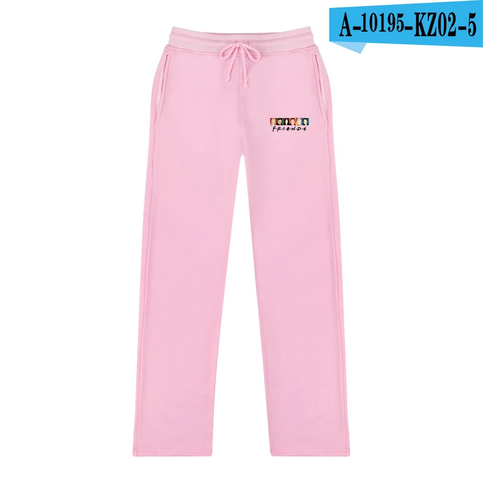 LUCKYFRIDAYF Популярные веера забавные хлопковые высококачественные брюки повседневные спортивные брюки тонкие брюки для мужчин/женщин - Цвет: pink
