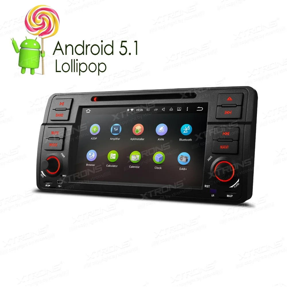 XTRONS 7 Android 5 1 font b Car b font DVD Player 1024 600 GPS Navigation