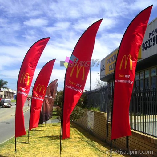 

Custom Print Outdoor BOW Teardrop beach feather flag, Knife Flag Banner (Flag+Pole+Ground Spike+Oxford Carrying Bag)