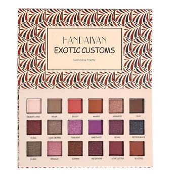 

HANDAIYAN Brand Matte & Shimmer Eye Shadow Palette Women Big Eyes Makeup Glitter 18-color Eyeshadow Powder Kit Brighten Luminous
