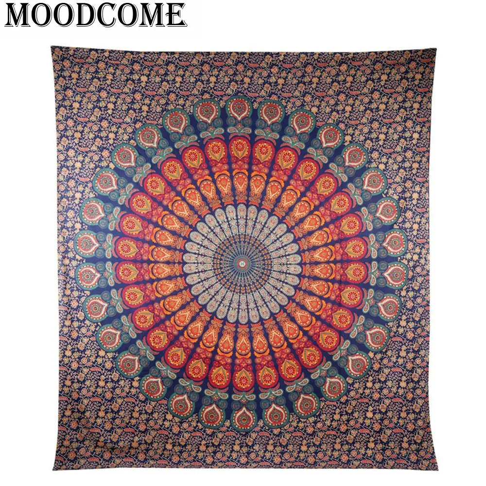 manta mandala indian tapestry boho washable rug tapestry inaidan exotic decoration wall blanket