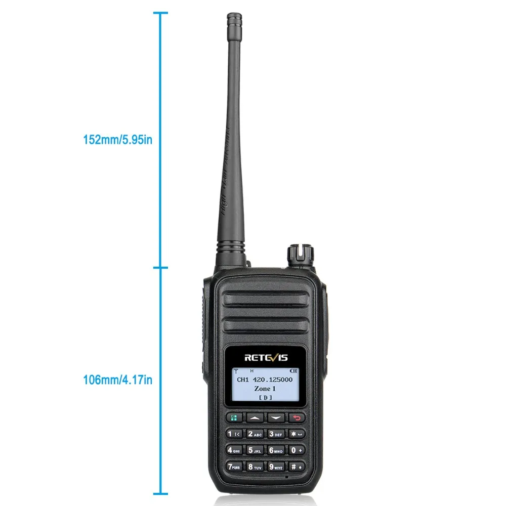 Цифровая рация DMR UHF 400 480 МГц 5 Вт 2 шт.|Рации| |