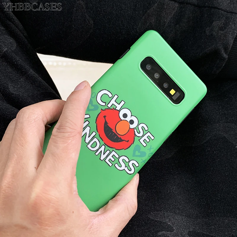 YHBBCASES мультяшный зеленый чехол для телефона Samsung Note 8 9 чехлы мягкий с милой