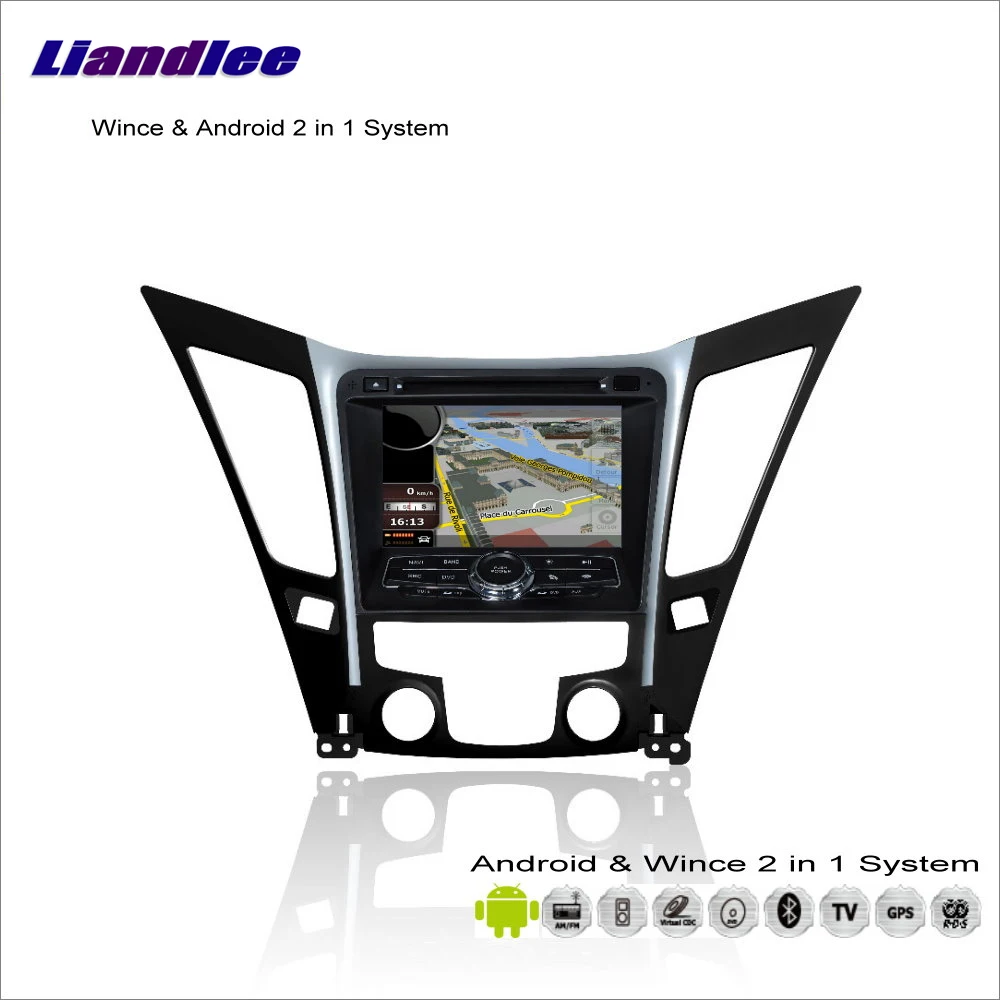 

Liandlee For Hyundai i45 / i50 / Sonata YF 2010~2013 Car Radio CD DVD Player GPS Navigation Wince & Android 2 in 1 S160 System