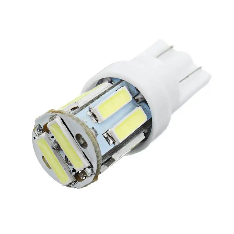 12V T10 W5W Car interior Lamps Door Indicator Lights 10 SMD LED Auto Car Clearance Lamp License Plate Light