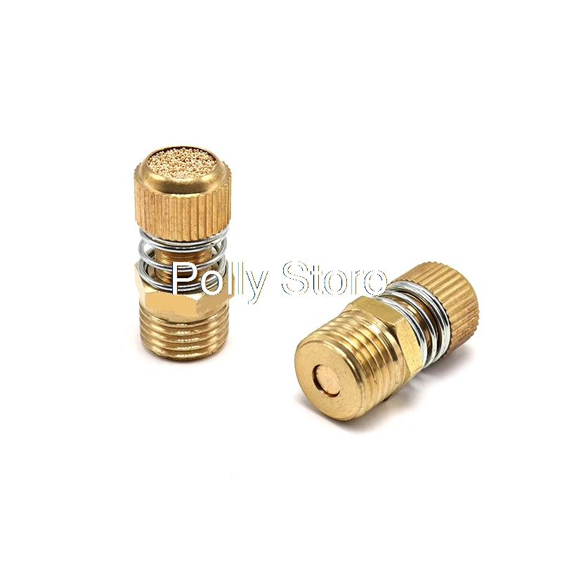 1 шт. пружинный Дроссельный глушитель 1/8 &quot1/4&quot 3/8 &quot1/2&quot медный пневматический