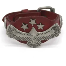 Мужские ювелирные браслеты из натуральной кожи шпильки-черепа Genunine Кожаные браслеты для женщин