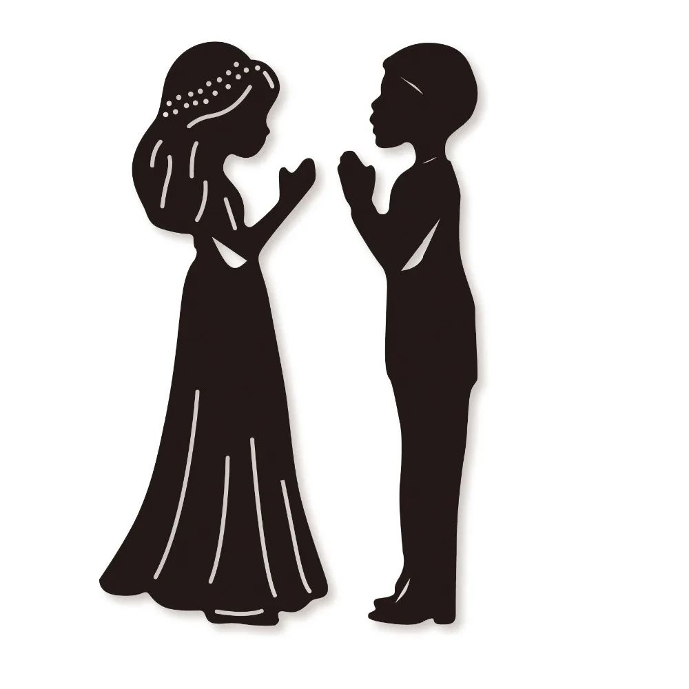 

Boy and girl in communion Metal Cutting Dies Stencils DIY Scrapbooking Embossing Paper Cards Die Cuts Photo Album Making Craft