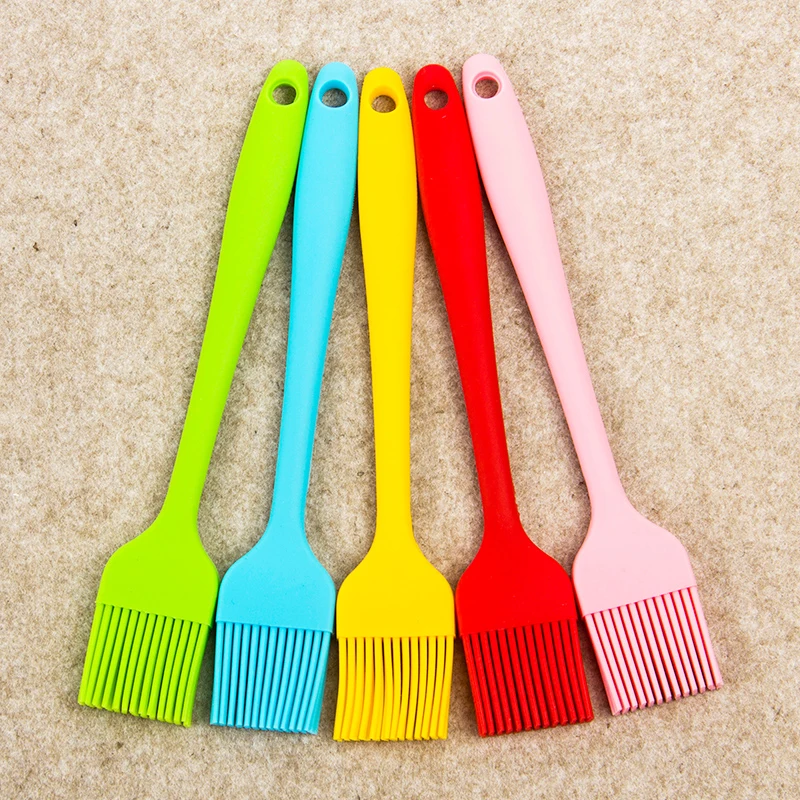 

Silicone BBQ Brush Basting Pastry Brush Oil Brushes Multi Color For Cake Bread Butter Baking Tools Safety