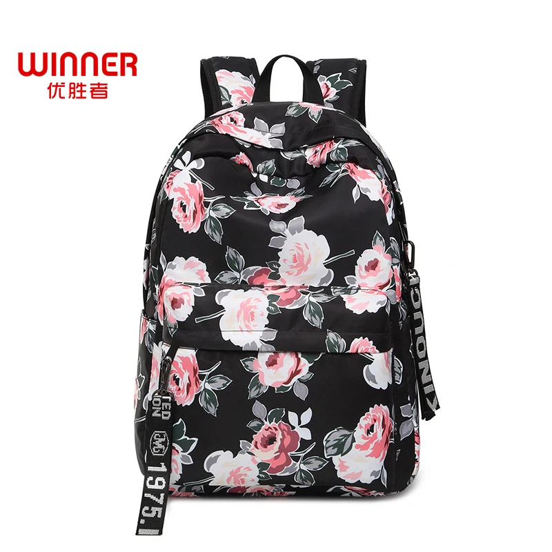 

WINNER Fashion Women Backpack Flower Printing Female School Rucksack Girls Daily College Laptop Bagpack Mochilas