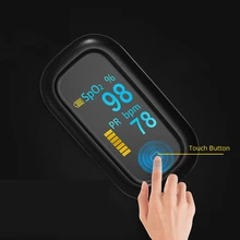 Medical Fingertip Pulse Oximeter OLED blood oxygen Monitor SpO2 Touch screen Oximetro De Pulso pulsioximetro dedo pulsioximetro