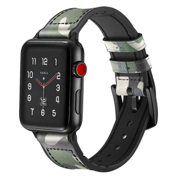 

Bakeey Genuine Leather Watch Strap Band for Applewatch 1/2/3 Replacement Leather Silica Gel Watchstrap 38/42mm Smart Accessories