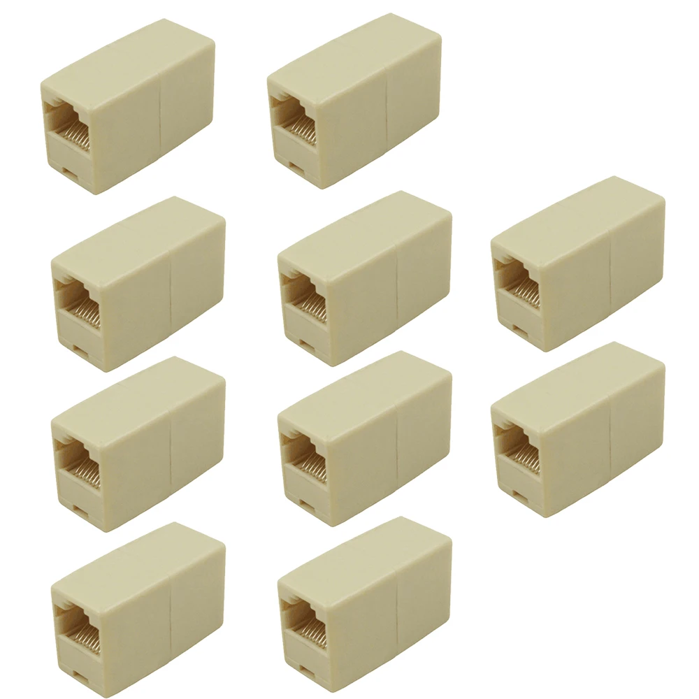 VONETS 10 шт. Ethernet RJ45 RJ-45 CAT 5 кабель гнездовой Тип соединитель сетевой соединитель Адаптер Joiner Аксессуары Гаджеты