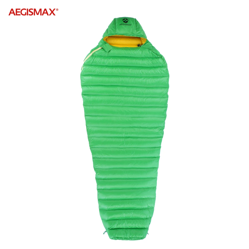 Seco para Baixo Bolsas de Dormir com Capuz tipo Múmia Acampamento ao ar Equipamento de Dormir Repelente de Água para Baixo Aegismax Ganso Branco Ultra Livre Caminhada 11 Aegismax ganso branco ultra seco para baixo