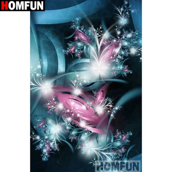 

HOMFUN Full Square/Round Drill 5D DIY Diamond Painting "Flower landscape" 3D Embroidery Cross Stitch 5D Home Decor A17128