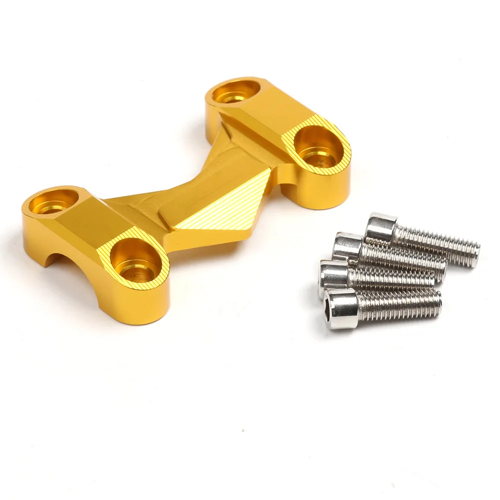 For kawasaki Z125 Z 125 2015 2016 2017 Motorcycle Handlebar Risers Top cover Handle Bar Fat Bar Riser Mount Clamp Top Cover CNC Aluminum Motorbike Accessories