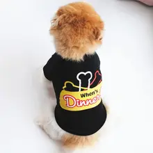 Dog Shirt Spring Summer Colorful Short Sleeves Small Medium Pet Cotton T-shirt Bone Pattern Clothes For Dogs