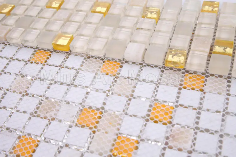 Из чистого золота стеклянная мозаика Bisazaa плитка, каменная плитка A5TC-1305