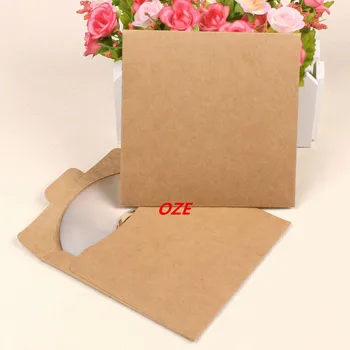 

10 Pcs Kraft Paper Sleeve Envelopes CD DVD Packaging Bags Box Media Cases Holder