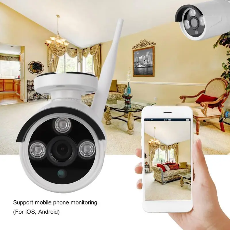 AHD 4 способа WIFI HD камера ночного видения с экраном видео умный датчик монитор для