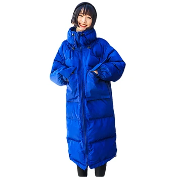 

2020 NEW Winter Coat Women's Down Cotton Coats Slim red Coat Women's long section Parkas Thickening Down cotton Jackets x164