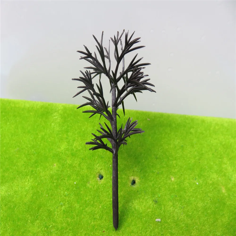 

10PCS/lot 9cm N Ho Scale Plastic Miniature Model Trees For Building Trains Railroad Layout Scenery LandscapeAccessories