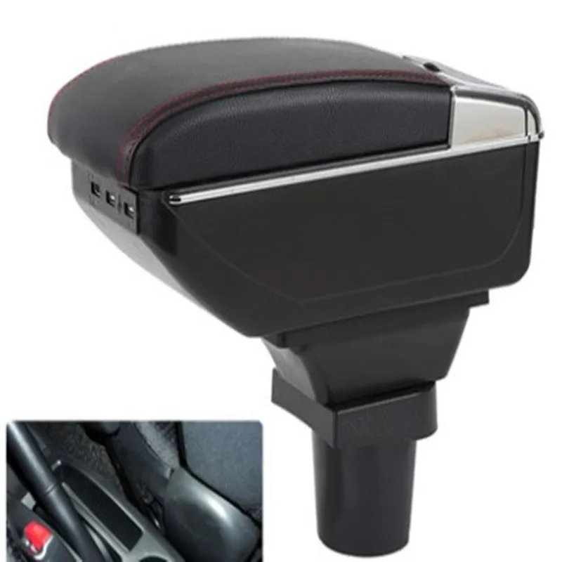 

BIGGEST SPACE+LUXURY+USB Car armrest box central Storage content box USB LED FIT FOR HONDA CR-Z CRZ kia picanto CAR