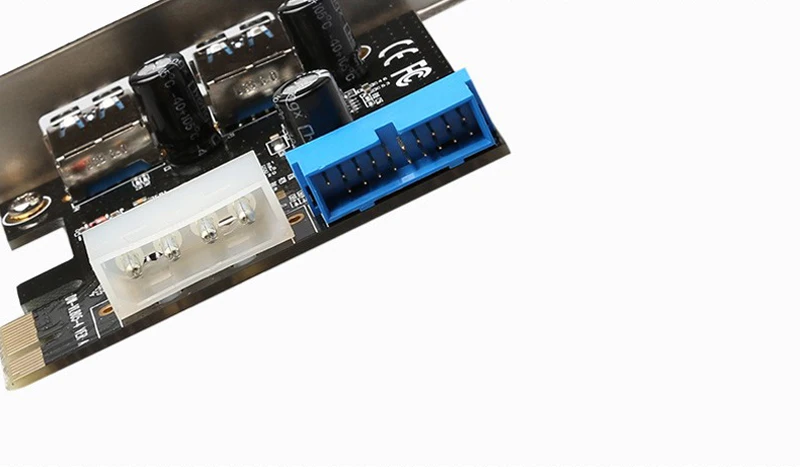 Новый USB 3 0 PCI E адаптер для расширения карты внешний 2 порта USB3.0 концентратор