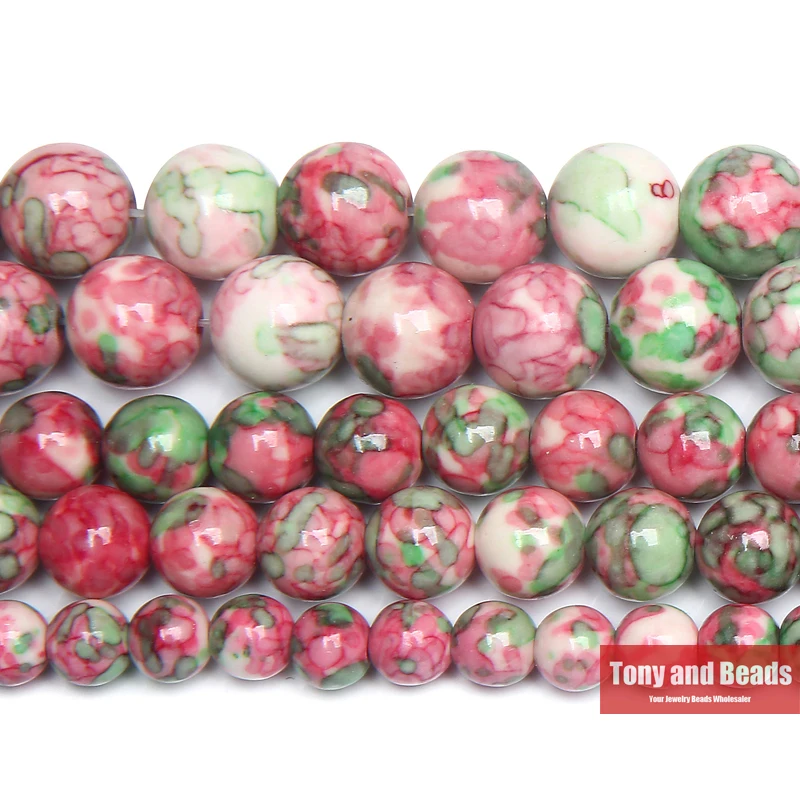 

Free Shipping Natural Mixed Colorful Stone Round Loose Beads 15" Strand 4 6 8 10 12 MM Pick Size For Jewelry