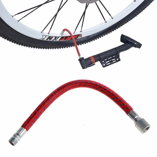 Pompe de gonflage de vélo avec adaptateur de tuyau pour pneus, prolongateur  de tuyau, Valve Schrader, pièces de gonflage AV - AliExpress