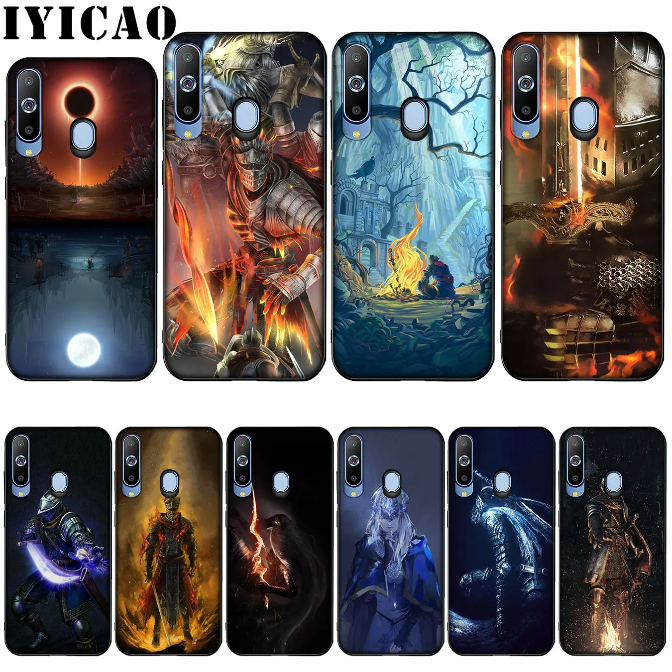 

IYICAO dark souls Silicone Soft Case for Samsung Galaxy A10 A30 A40 A50 A70 M10 M20 M30 Cover
