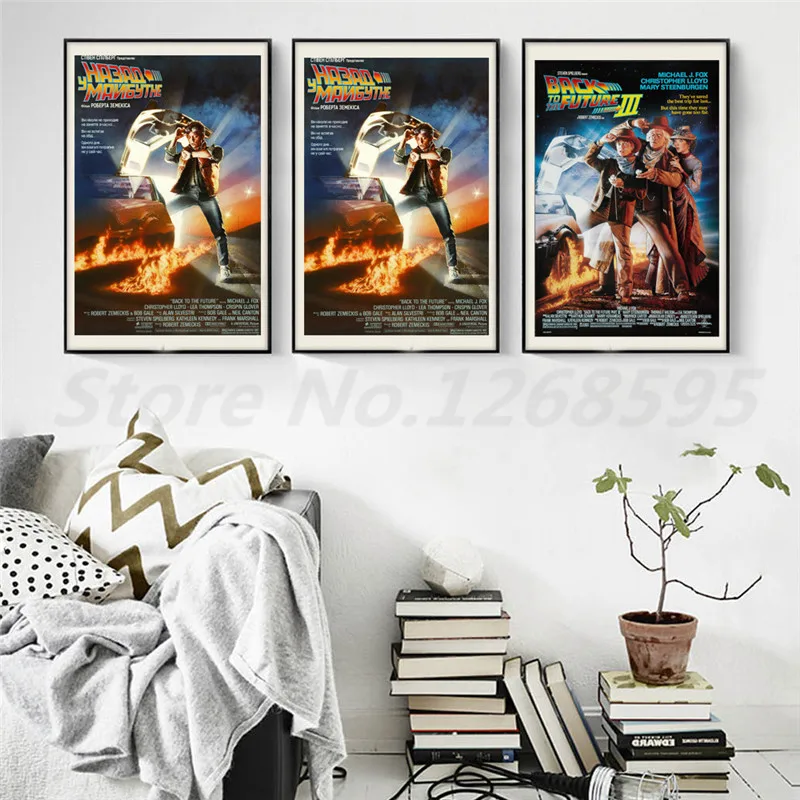 Back To The Future Part III Movie Wall Art Canvas Posters Prints Painting Pictures For Living Room Home Decor Drop Shipper | Дом и сад