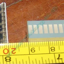 20 шт./партия 10 сетка цифровой сегмент светодиодный свет бар 10 плоская трубка супер яркий красный свет десять ячеек поверхности плоская трубка общий анод